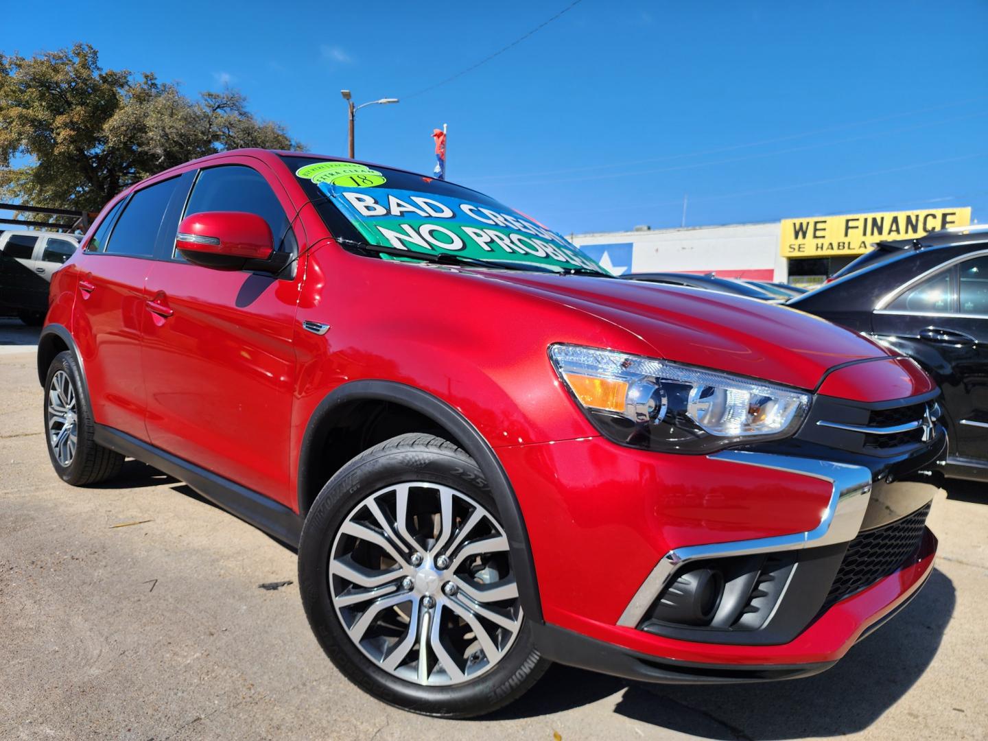 2018 RED Mitsubishi Outlander Sport ES (JA4AP3AU2JZ) with an 2.0L L4 DOHC 16V engine, CVT transmission, located at 2660 S.Garland Avenue, Garland, TX, 75041, (469) 298-3118, 32.885387, -96.656776 - Welcome to DallasAutos4Less, one of the Premier BUY HERE PAY HERE Dealers in the North Dallas Area. We specialize in financing to people with NO CREDIT or BAD CREDIT. We need proof of income, proof of residence, and a ID. Come buy your new car from us today!! This is a Very clean 2018 MITSUBISHI OU - Photo#0